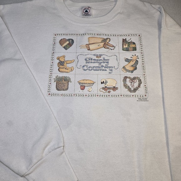 Linda Spivey Tops - VTG 2000 Linda Spivey Simply Country Sweatshirt XXL Y2K Cottagecore Grandmacore